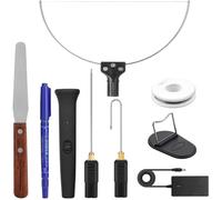 GALPADA Coupeur de Mousse Électrique Fil Chauffant, Acier Inoxydable et Abs, Coupe Nette et Protégée, Tête Chauffante Droite de 12 Cm, pour Blocs de Mousse