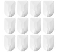 GALPADA Crochets Adhésifs Muraux Blancs Multifonctions Facile sans Perçage Lot de 24 Porte-bijoux et Organiseur de Clés pour Suspendre Colliers, Bracelets et Petits Accessoires Maison