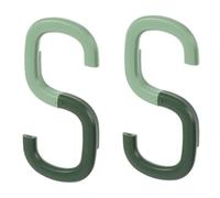 GALPADA Crochets Pliables multifonctions vert en ABS cuisine et salle de bain supports robustes sans perçage lot de 2 pièces Crochets de S et O