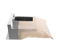 GALPADA Cueilleur de Myrtilles Portatif Peigne Métallique et Poignée | Acier et Tissu, Filtre Feuilles et Débris, Prise Ergonomique Légère, pour Fermes et Jardin