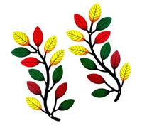 GALPADA Décoration Murale En Métal Art Mural Branche Décorative Pour Salon Et Jardin, Suspendue 50x30 Cm, Couleur Multicolore, Résistante Et Indéformable, Ornement Créatif Intérieur Extérieur