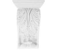 GALPADA Décorations sculptées, Applique décorative pour porte en PU légère de style européen classique, blanc, pour décoration de bureau et intérieur
