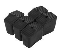 GALPADA Embouts en Caoutchouc Antidérapants Carrés Accessoires Portables et Gain de Place Lot de 5 Protection pour Pieds D'échelle pour Escabeau Pliant en Milieu Professionnel