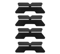 GALPADA Ensemble de 4 guides d'affûtage pour couteaux : outil d'affûtage multi-angles 4 en 1 pour pierre à aiguiser de cuisine, protection de lame antidérapante en céramique (angles de