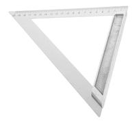 GALPADA Équerre Triangulaire en Alliage D'aluminium 200mm Base Large et Angle de 90 Degrés, Outil Stable pour Menuiserie et Construction, Règle de Précision