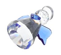 GALPADA Figurine Pièce de Collection Unique Décor Élégant Ange en Cristal Bleu de Cœur Haute Transparence pour Salon Cadeau pour Garçon et Filles