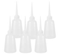 GALPADA Flacons Compte-Gouttes Plastiques Lot de 6 Embout Fin pour Application Précise de Colle et Peinture les Travaux Manuels et Artistiques Réutilisable