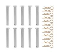 GALPADA Goupille de Couplage D'échafaudage Résistance à L'usure en Métal Argenté Ensemble 1 Set avec Clips pour Fixation Stable et Compatible Structures D'échafaudage