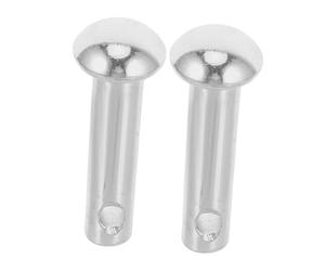 GALPADA Goupilles de Remplacement et Application Large en Fer Argenté Lot de 2 Fixation Précise pour Fauteuil Suspendu D'œuf pour Terrasse Extérieure