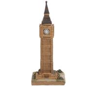 GALPADA Grand Ornement de Bureau en Résine Robuste Design Artistique Simple et Créatif Inspiré de L’Horloge Londoniènne pour Décoration Intérieur et Déco Salon