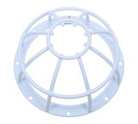 GALPADA Housse de Protection en Métal Blanc pour Détecteur de Fumée Ronde Cage Semi-encastrée Anti-vol Adaptée aux Espaces Publics et Installations Commerciales