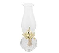 GALPADA Lampe à Huile Vintage en Verre Créant Une Ambiance Chaleureuse et Cosy avec Design Classique Rustique, Lanterne Décorative pour Intérieur