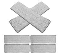 GALPADA Lingettes de Rechange en Fibre Synthétique pour Balai Plat 6pcs Réutilisables 36x11cm Protection Anti-rayures Nettoyage Sols Bois, Stratifié et Carrelage