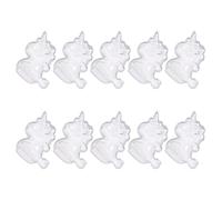 GALPADA Lot de 10 Boîtes à Bonbons Licorne Transparentes Ps Compartiments pour Fête d'Anniversaire et Mariage Contenant Dragées et Biscuits