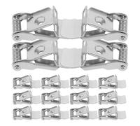 GALPADA Lot de 10 pinces à ressort pour spot encastré, plafonnier LED, métal argent, support pratique, panneau plat, pour éclairage d’aisle et plafond