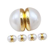 GALPADA Lot de 10 Poids Magnétiques Double Face en Perles Artificielles pour Voiles de Mariée et Foulards Accessoires sans Couture Poids pour Hijab Maintien Sécurisé des Tissus Légers