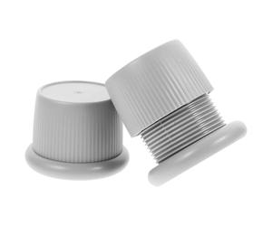 GALPADA Lot de 2 Butées de Lit Réglables en Abs Auto-adhésives pour Protection Tête de Lit et Mur, Hauteur Ajustable 40-65mm, Support Anti-Bruit et Anti-secousses