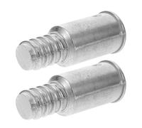 GALPADA Lot de 2 embouts filetés en alliage d'aluminium pour manches de balai, adaptés aux manches métalliques et brosses, usage commercial, connexion stable, couleur argentée