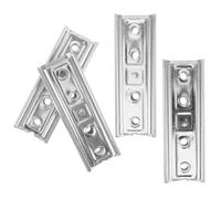 GALPADA Lot de 2 Plaques de Montage pour Meubles, Connecteurs de Canapé et Tête de Lit, Métal Argenté, Fixation Discrète, Connexion Sécurisée, pour Sofa et Tête de Lit, Mobilier
