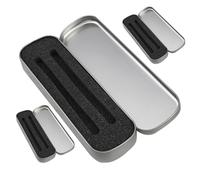 GALPADA Lot de 3 Boîtes à Stylos en Métal Mousse, Organisateur Multifonction Rectangulaire, Rangement Scolaire Pratique pour Crayons et Fournitures