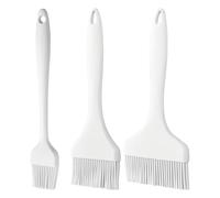GALPADA Lot de 3 pinceaux à pâtisserie pour grillades : pinceau à badigeonner en silicone - Largeur : 3,5/2,8/1,6 pouces - pour sauces barbecue, marinades, glaçages de viande, huiles, beurres et