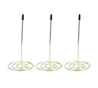 GALPADA Lot de 3 Porte-reçus en Métal Doré, Accessoire Bureau pour Restaurant et Bureau, Support Menu avec Fourchette, Organiseur de Tickets et Factures Couleur Couleur Aléatoire