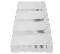 GALPADA Lot de 4 Boîtes Désodorisantes pour Réfrigérateur Charbon Actif, Purificateur D'air, Éliminateur D'odeurs pour Congélateur et Glacière, Usage Domestique, sans Parfum, Compact