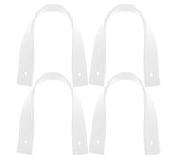 GALPADA Lot de 4 Crochets Muraux en Pu pour Ceinture, Support Mural Fixe Polyvalent Blanc, pour Anniversaires et Affichage D'informations Importantes