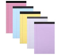 GALPADA Lot De 5 Petit Bloc-notes Coloré A5 en Papier à Lignes pour | Reliure Collée Solide, Pages Intactes, Écriture Fluide, Format Compact, Usage Académique et Professionnel