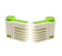 GALPADA Lot de 5 Trancheuses à Gâteau Réglables en Plastique Vert, Outils Cuisine Fonctionnels et Faciles à Ranger pour Découper et Gâteau en 5 Couches, Design Moderne Cuisine