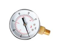 GALPADA Manomètre Npt à Air Comprimé 0-60 Psi 0-4 Bar Boîtier Métallique, Portable et Chiffres Clairs pour Gaz et Huile