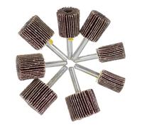 GALPADA Meules Abrasives à Lamelles 6 Mm Tige 80 Grains 8 Pièces Pour Ponçage Bois et Métal Utilisation avec Meuleuse Électrique Portable Facile à Installer Plusieurs styles