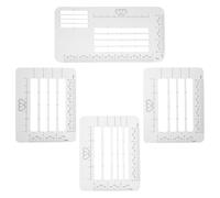 GALPADA Modèle de Guide D'adressage pour Enveloppes 4pcs en Pp 4 Styles Ergonomiques pour Écrire Lettres et Cartes de Noël