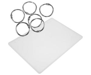 GALPADA Moule en Silicone Résistant la Chaleur Blanc Réutilisable pour Couverture de Bloc-Notes B5 pour Projets DIY et Fabrication de Coquilles de Liant