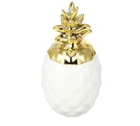 GALPADA Ornement Ananas Européen en Céramique avec Couvercle, Pot de Rangement Décoratif Élégant pour Bijoux, pour Décoration Maison ou Bureau