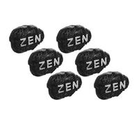 GALPADA Ornements Décoratifs en Résine Style Zen 6pcs pour Maison et Hôtel, Pierres Polies Noires Durabilité et Effet Décoratif Réaliste