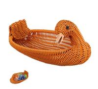 GALPADA Panier De Canard Tissage Paniers De Fruits Mignon En Forme De Panier Tissé En Rotin Panier En Osier Panier En Forme Panier De Fruits Paniers En Rotin Portion Pp Réutilisable