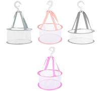 GALPADA Panier de Séchage en Filet 4 Pièces pour Salle de Bain, Support à Suspendre en Tissu pour Petites Linges et Accessoires de Toilette, Protection et Aération Optimale