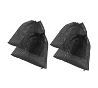 GALPADA Paquet de Filtration pour Pompe de Bassin 4pcs en Polyester Léger avec Cordon de Serrage, Filet de Protection pour Pompe D'aquarium et Autres Occasions