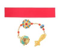 GALPADA Pendentif Boule Aromathérapie en Métal Creux, Accessoire Portable de Style Chinois, Décoration pour Voiture et Cheongsam