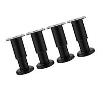 GALPADA Pieds de Table Réglables en Acier Laminé à Froid, Lot de 4 Pièces, Support Robuste pour Lit et Meuble, Facile à Installer Design Simple, Hauteur Ajustable de 12 à 18 Cm