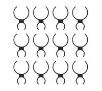 GALPADA Pinces Porte-Bouteille Noires à Trou Unique, Clips de Sécurité Individuels Lot de 10 Supports Réutilisables Accessoires Fête pour Bouteilles de Vin et Bière pour Bougies
