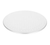GALPADA Plaque à Pizza Ronde en Aluminium Perforée pour Cuisson Maison | Design Perforé, Aluminium Argenté, Résistance à Chaleur, Nettoyage Facile, pour Brioches Vapeur