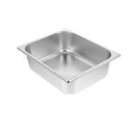 GALPADA Plat de Buffet Rectangulaire Inox 32,5x26,5x6,5 Cm, Bac Alimentaire Profond en Acier Inoxydable, Résistant la Corrosion, pour Service et Conservation, Usage Familial