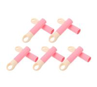 GALPADA Poignée de Balai Accessoires Simples Prise Confortable 10pcs en Plastique Rose, Remplacement Facile pour Balai et Outils de Nettoyage