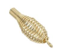 GALPADA Poignée de Poêle à Ressort en Acier Inoxydable, Anti-brûlure | Remplacement Facile, Forme Taille Tambour, Usage Extérieur, Compatible Poêles à Granulés et Foyers, Doré