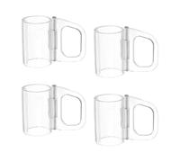 GALPADA Poignées sans Fil pour Stores 4pcs Transparent en PC pour Living Rooms Clips pour Stores avec réglage précis de la lumière intérieure
