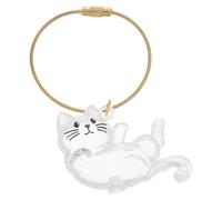 GALPADA Porte-clés de Rangement pour Poils d'animaux en Abs Boîte Transparente, Design Cartoon Mignon, Collecte Polyvalente pour Poils de Chien et Chat la Maison Travail