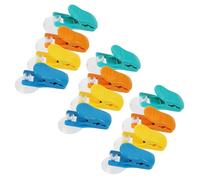 GALPADA Porte-serviettes à Ventouse Multifonctionnel 12pcs en Plastique, Pince Rotative sans Perçage Cuisine et Salle de Bain, Rangement Pratique pour Serviettes et Reçus