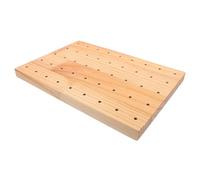 GALPADA Présentoir Alimentaire en Bois Rustique pour Brochettes, Support à Brochettes de Fruits Finition Lisse et Entretien Facile, pour Présentation en Restauration ou Buffet
